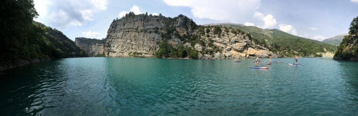 Chaudanne lake - Entrance to the gorges