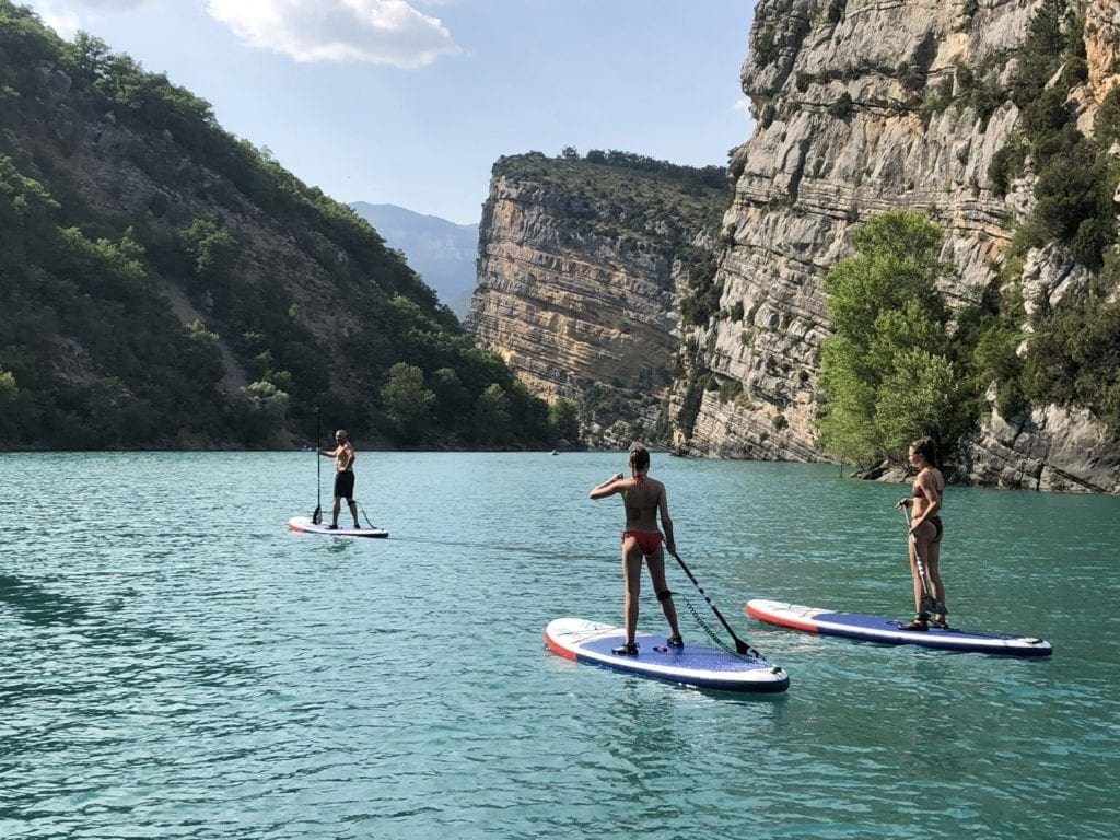 Discovery of the lakes of the Verdon by paddle