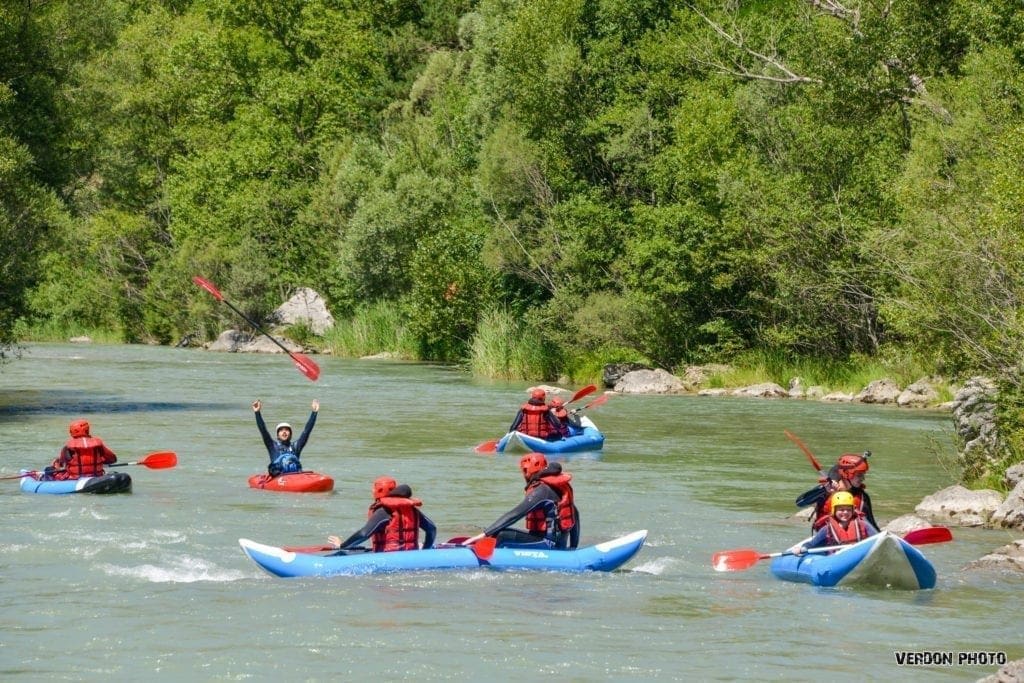 Canoeing activity in the Gorges du Verdon